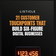21 Customer Touchpoints That Build Six-Figure Digital Businesses