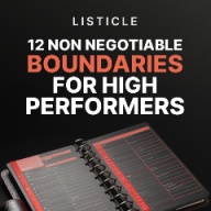12 Non Negotiable Boundaries for High Performers