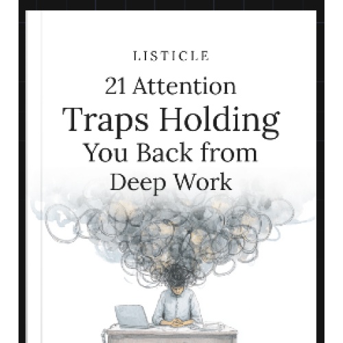 21 Attention Traps Holding You Back from Deep Work